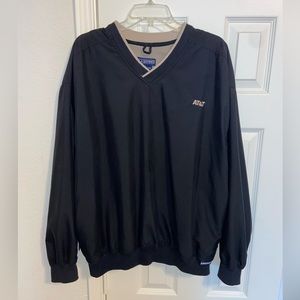 AT&T funny Black Windbreaker Size L Mens
